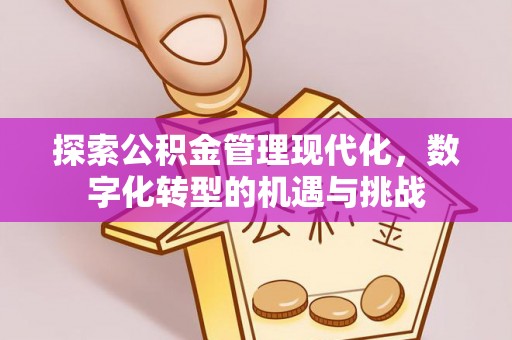 雾峰探索公积金管理现代化，数字化转型的机遇与挑战