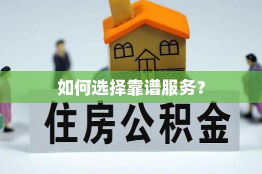 雾峰如何选择靠谱服务？