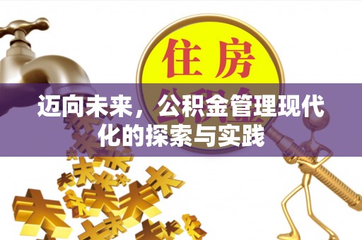 雾峰迈向未来，公积金管理现代化的探索与实践