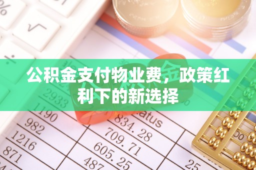 雾峰公积金支付物业费，政策红利下的新选择