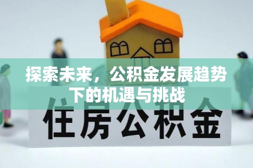 雾峰探索未来，公积金发展趋势下的机遇与挑战