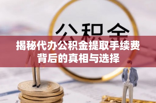 雾峰揭秘代办公积金提取手续费背后的真相与选择