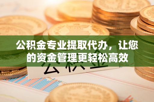 雾峰公积金专业提取代办，让您的资金管理更轻松高效