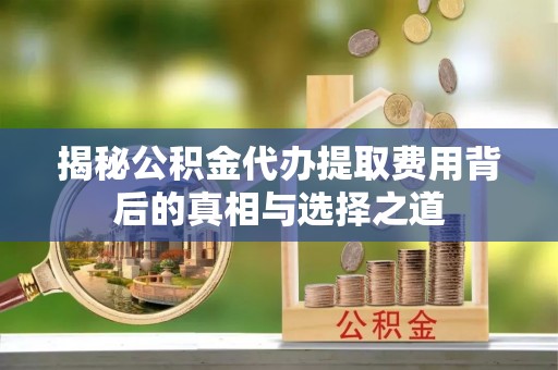 雾峰揭秘公积金代办提取费用背后的真相与选择之道