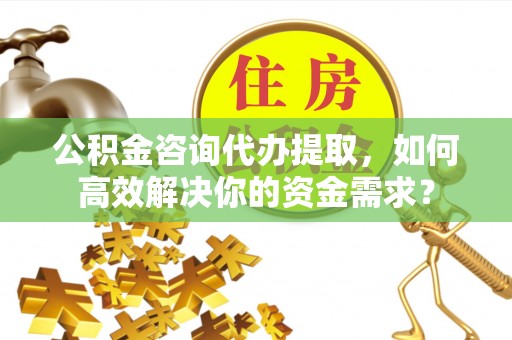 雾峰公积金咨询代办提取，如何高效解决你的资金需求？