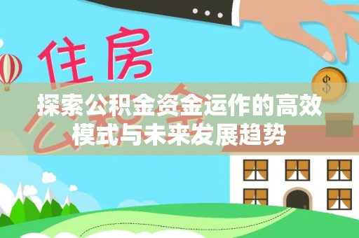 雾峰探索公积金资金运作的高效模式与未来发展趋势