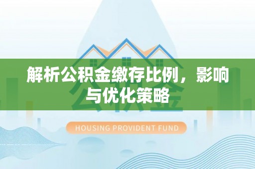 雾峰解析公积金缴存比例，影响与优化策略