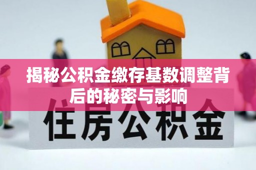 雾峰揭秘公积金缴存基数调整背后的秘密与影响