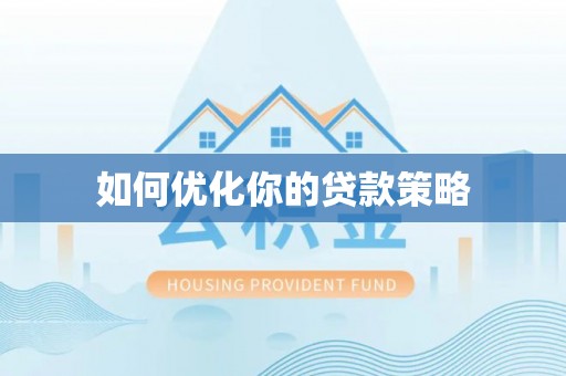 雾峰如何优化你的贷款策略
